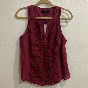 New with tags Sanctuary red lace tank size medium